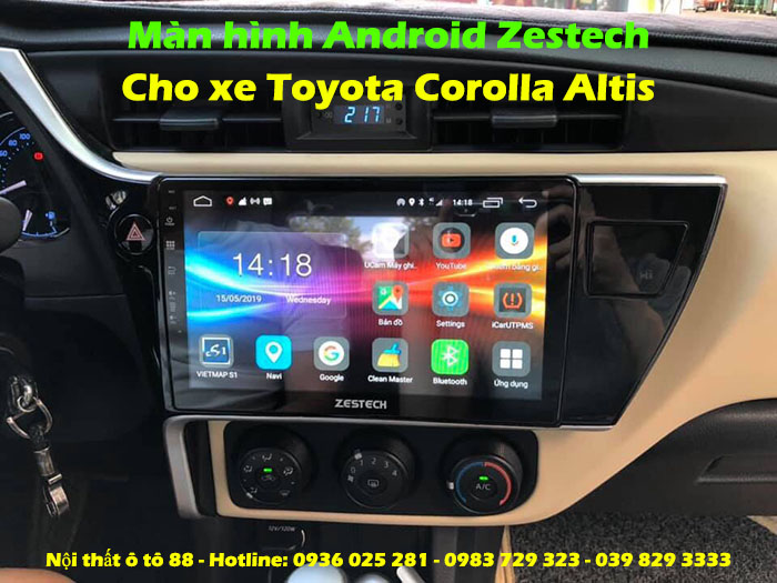 Màn hình Android Zestech cho xe Altis 2019